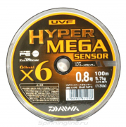Шнур Daiwa UVF Hyper Mega Sensor 6x#1.2 d-0.181 мм 22 lb 100 m 9673
